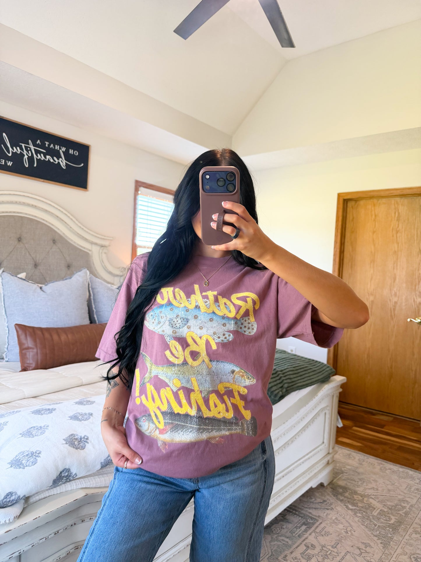 Rather Be Fishing Graphic Tee