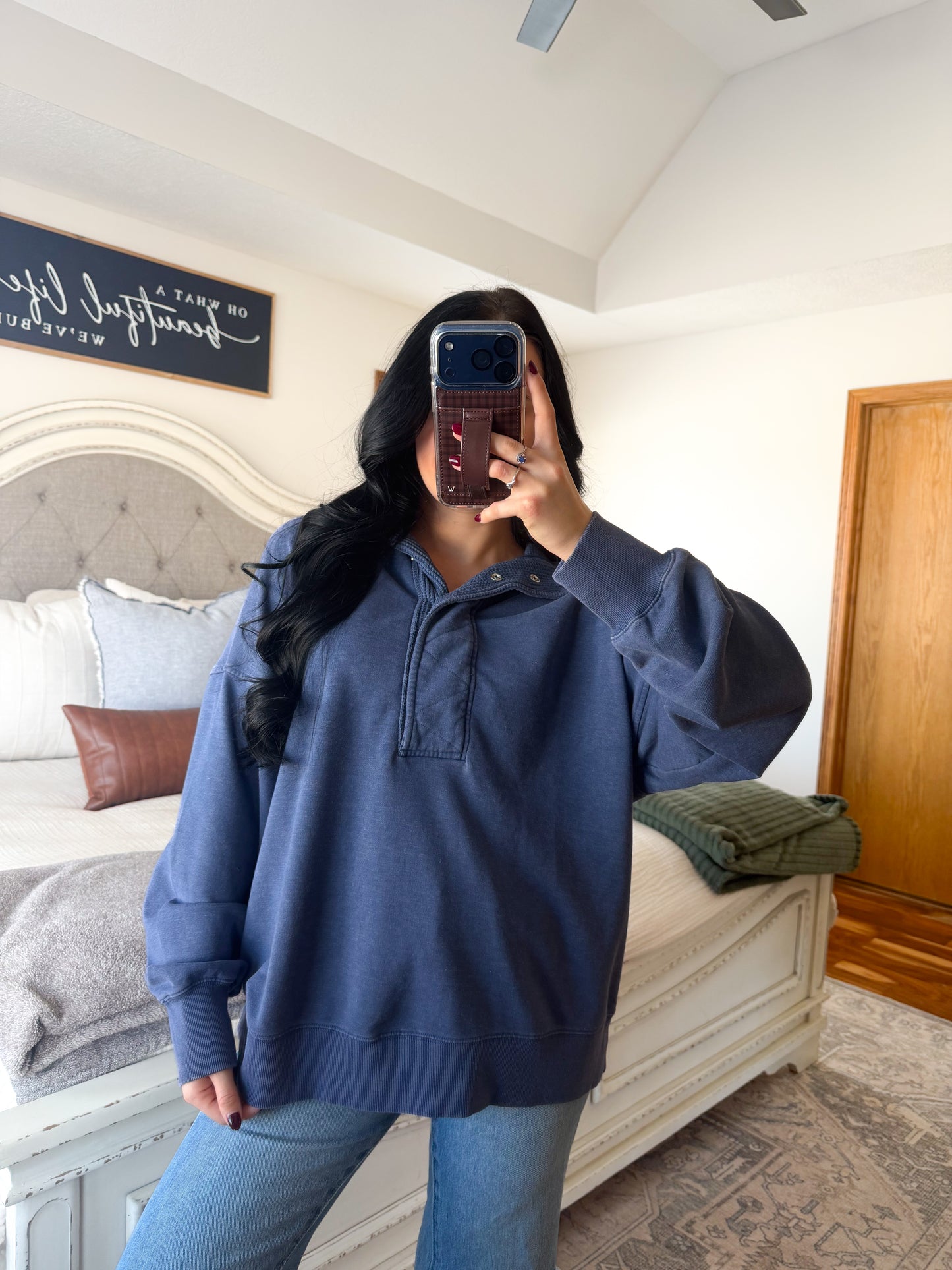 Allie Pullover- Navy