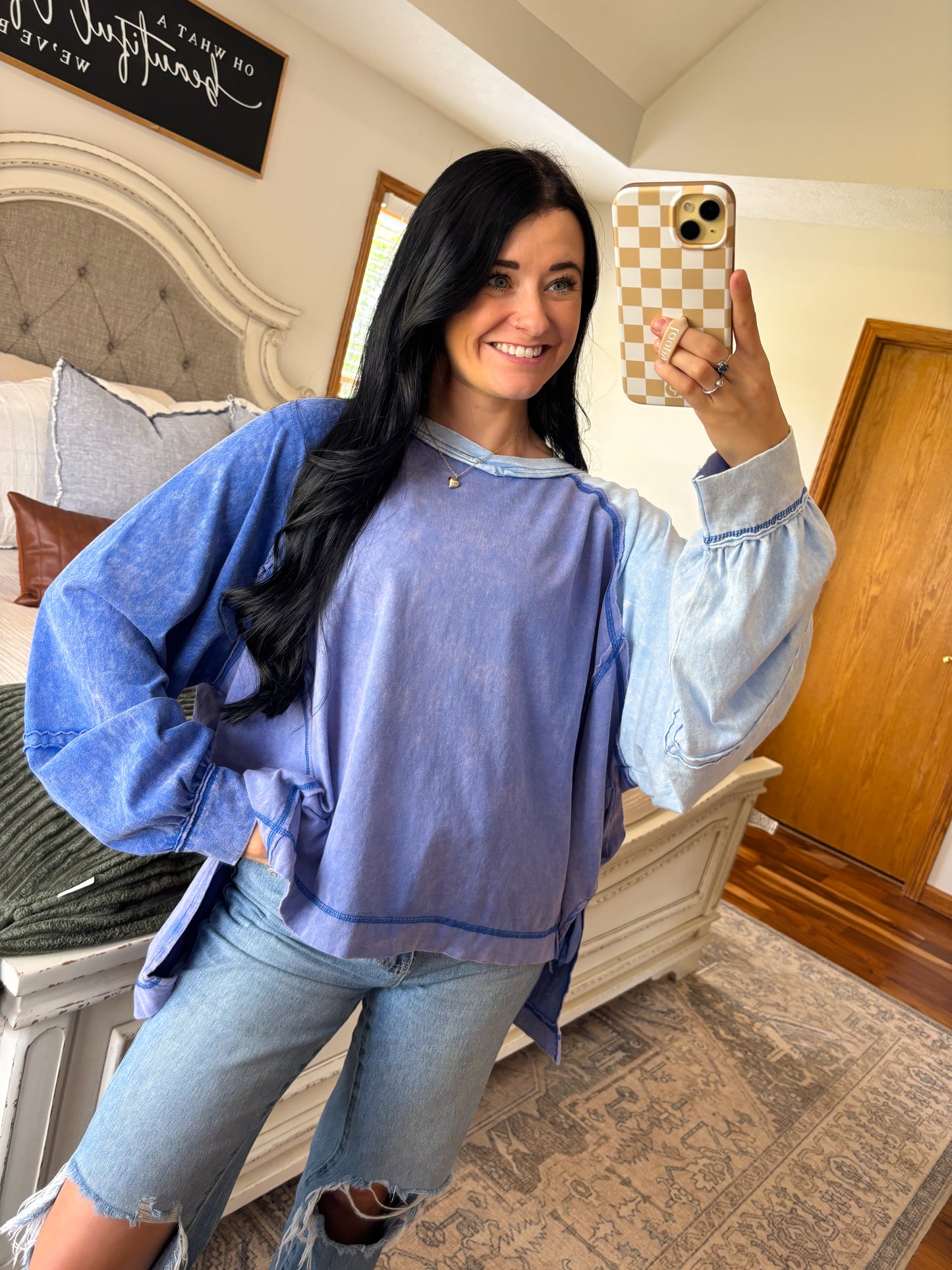 Multi Blue Pullover