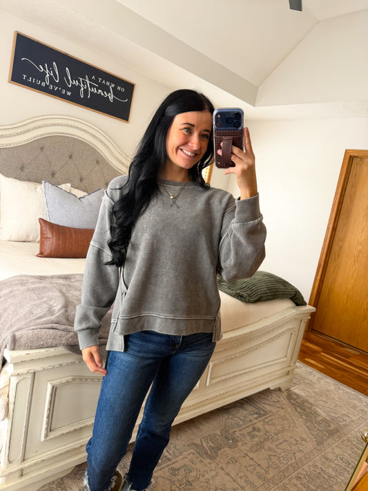 Melanie Pullover- Grey