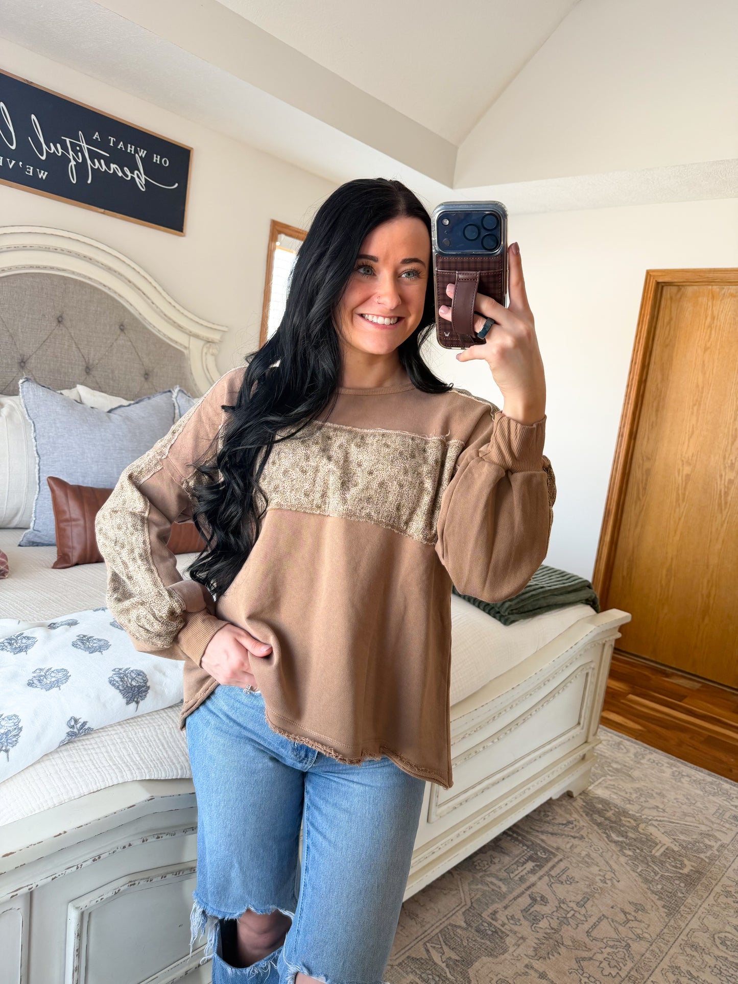 Ditsy Floral Pullover