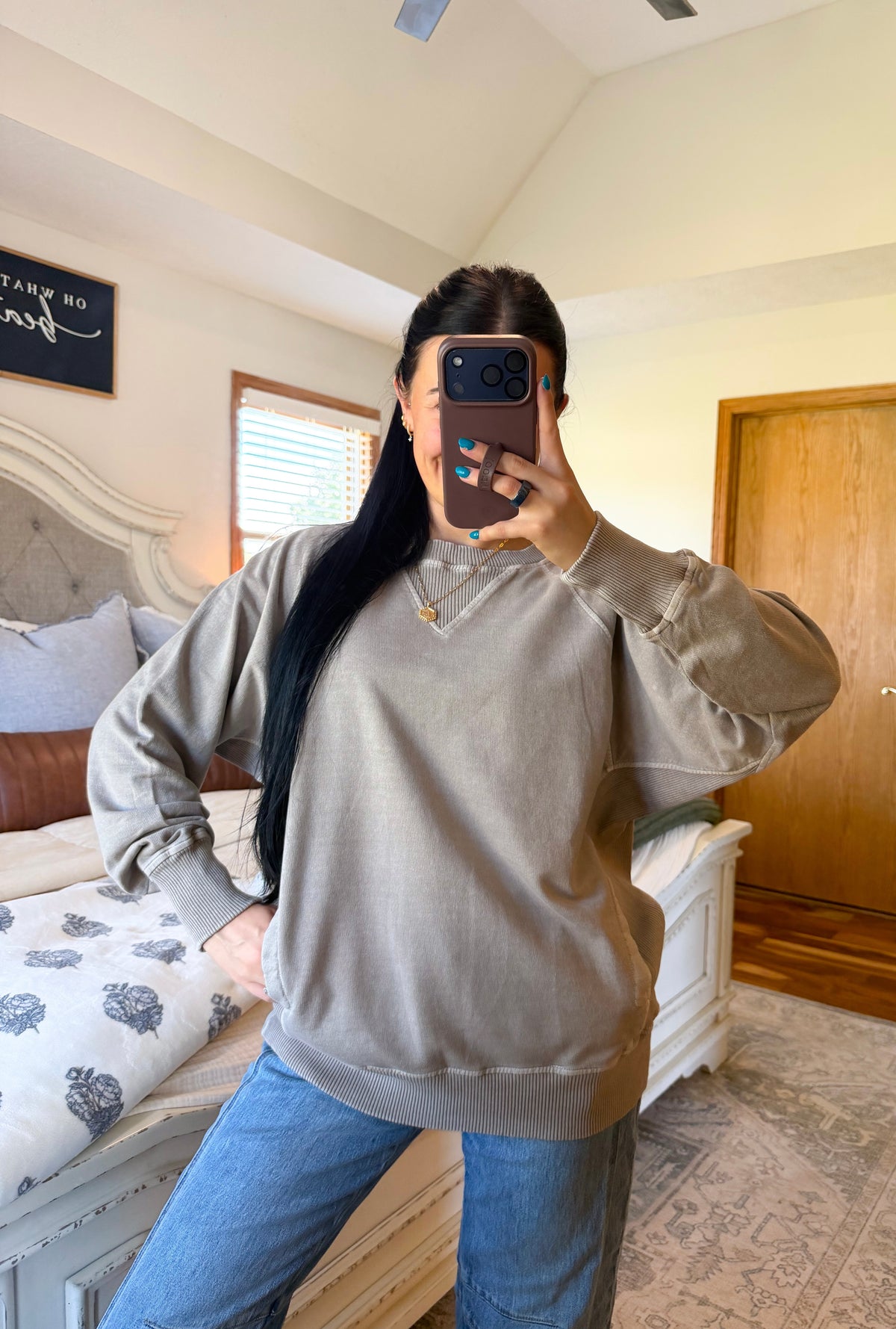 Jessie Pullover- Ash Mocha