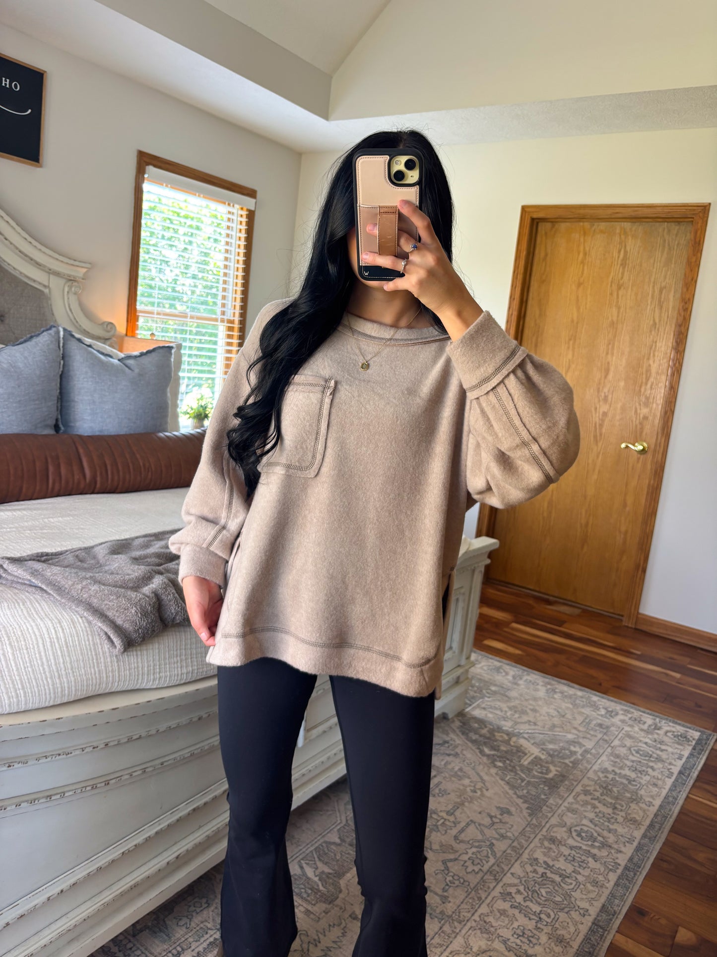 Hannah Hacci Sweater- Ash Mocha