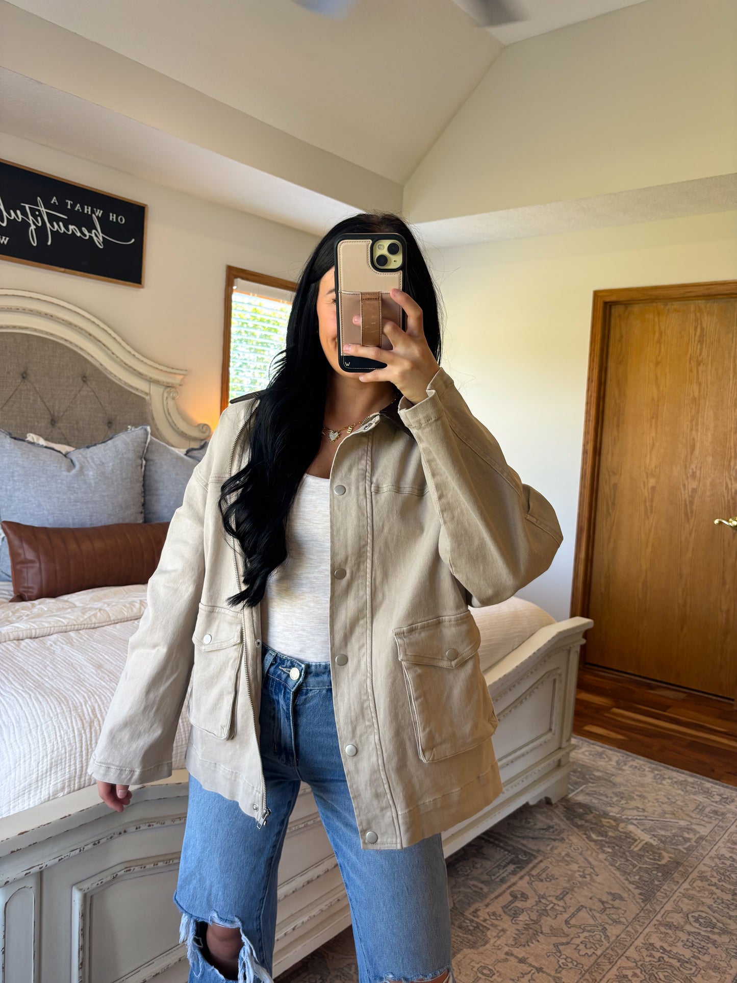 Brooks Barn Jacket- Taupe