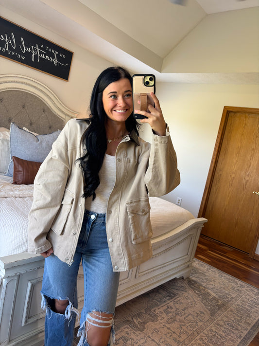 Brooks Barn Jacket- Taupe