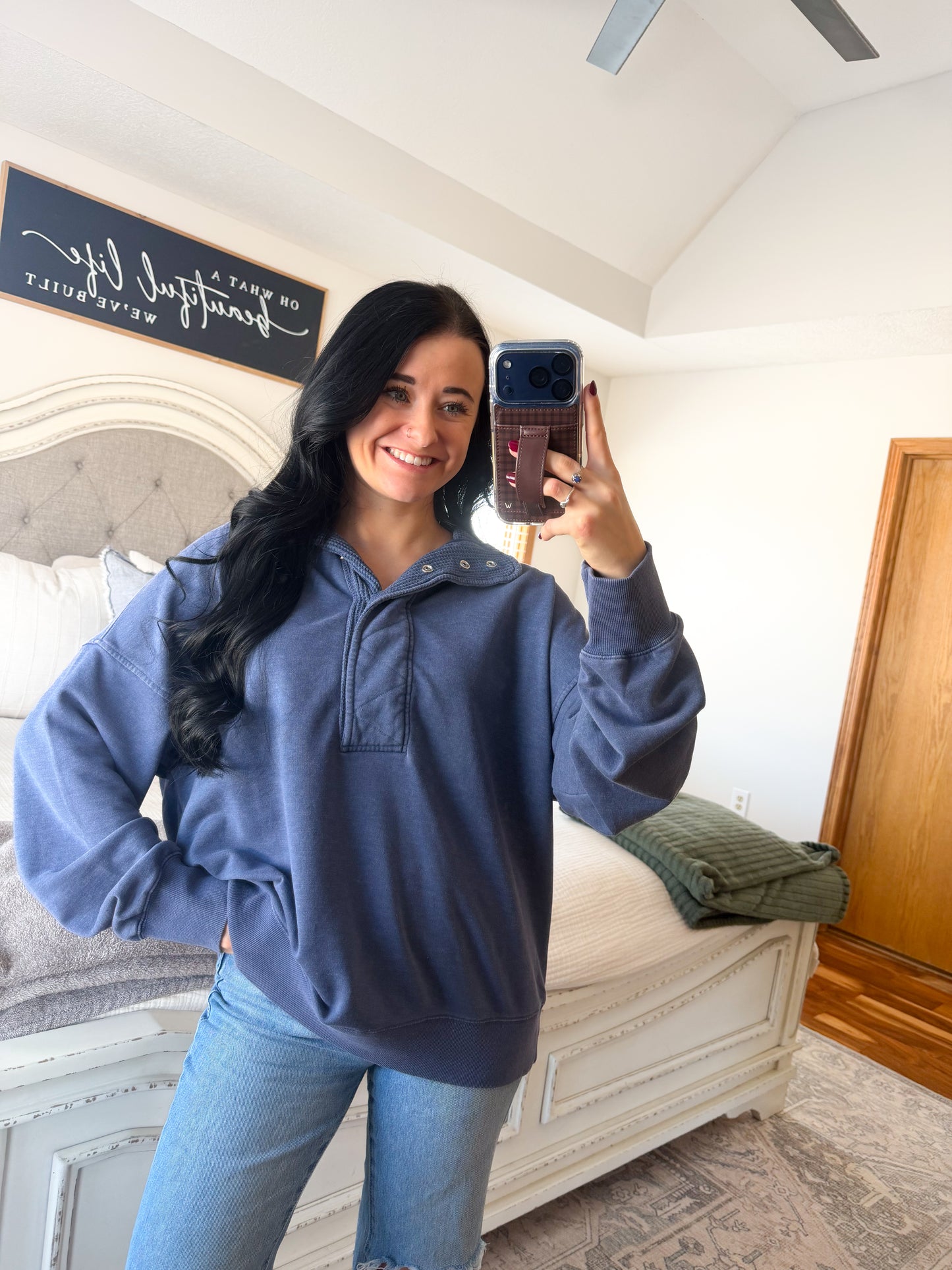 Allie Pullover- Navy