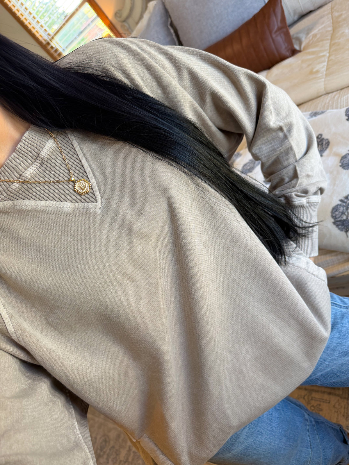 Jessie Pullover- Ash Mocha