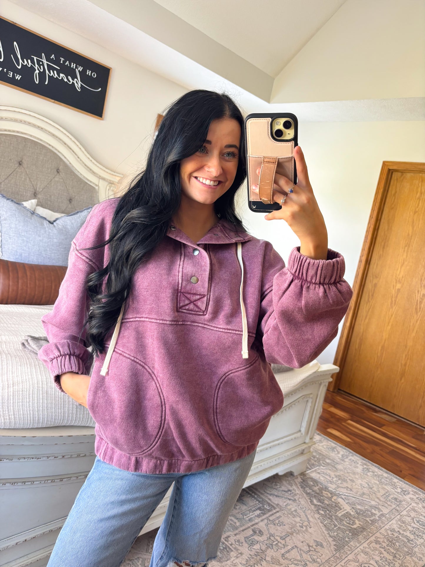 Hallie Sweatshirt- Plum