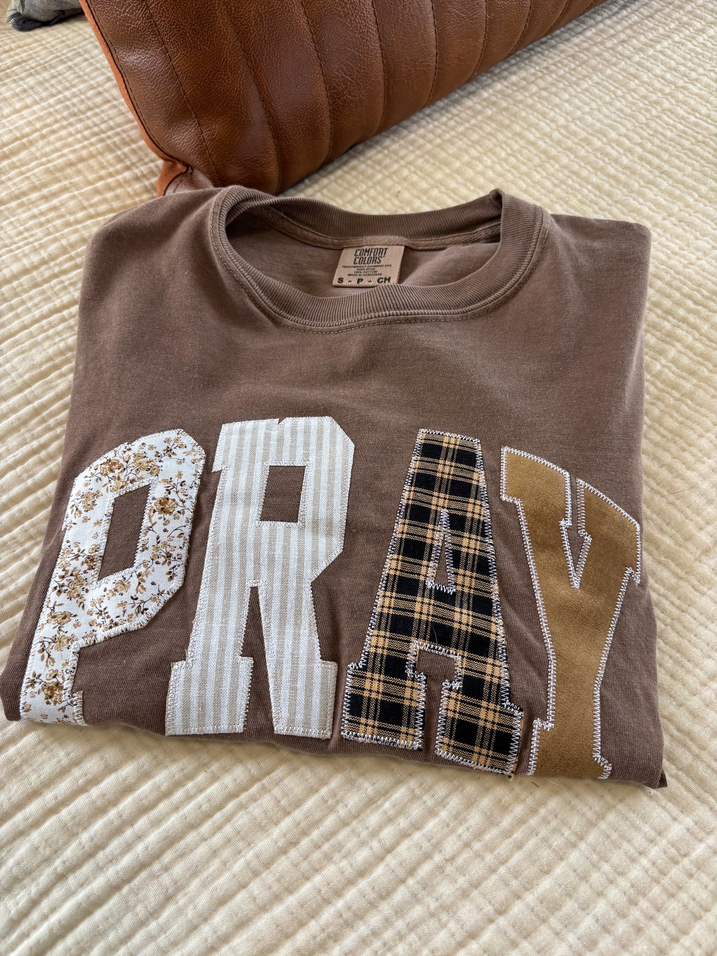Pray Graphic Tee- Espresso