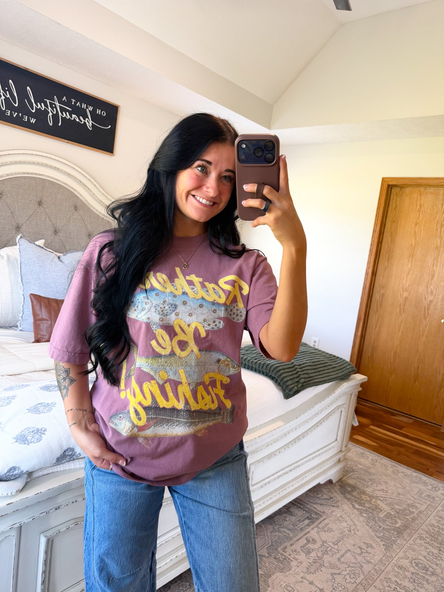 Rather Be Fishing Graphic Tee