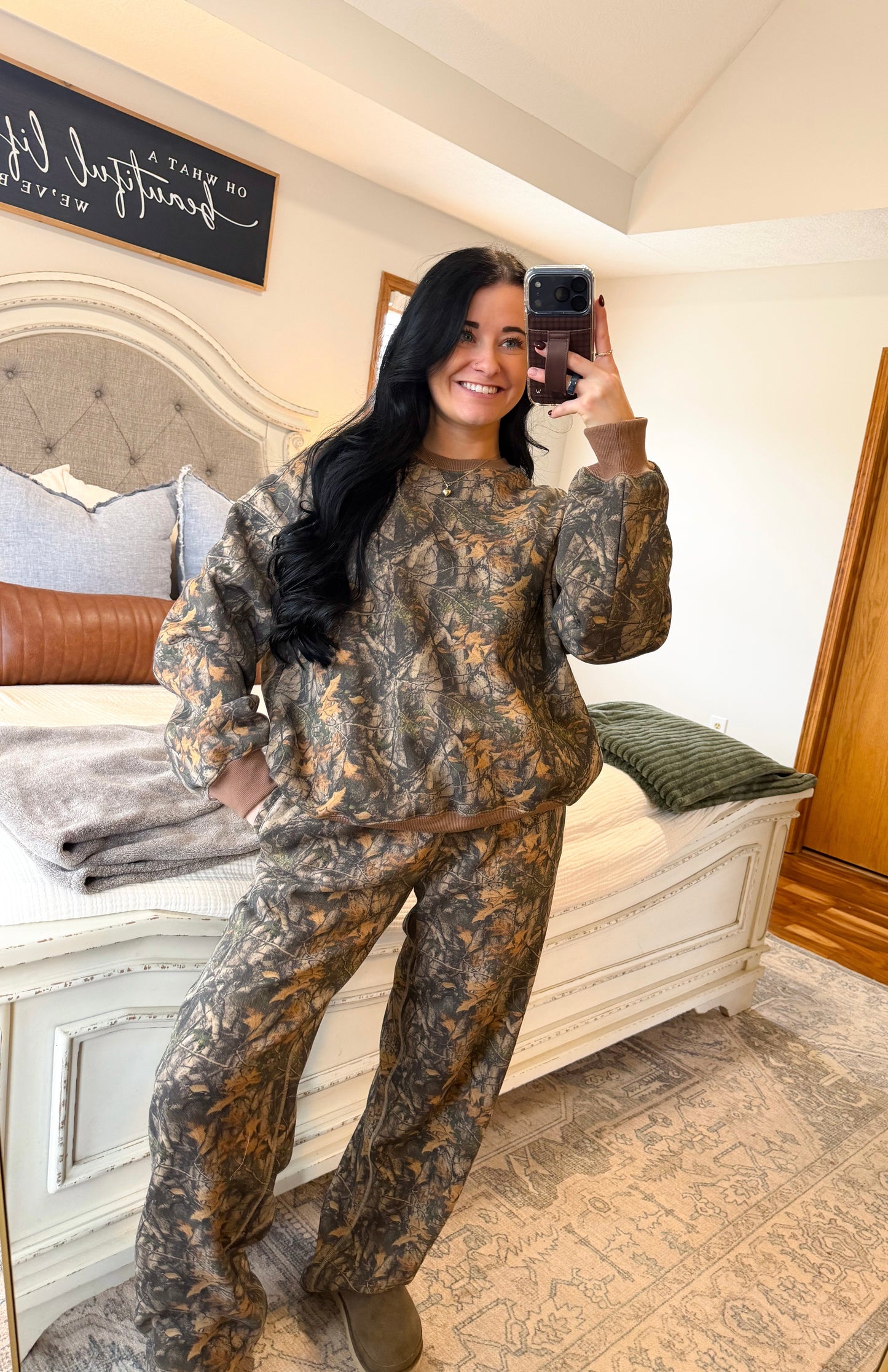 Dark Woodland Camo Sweatpants