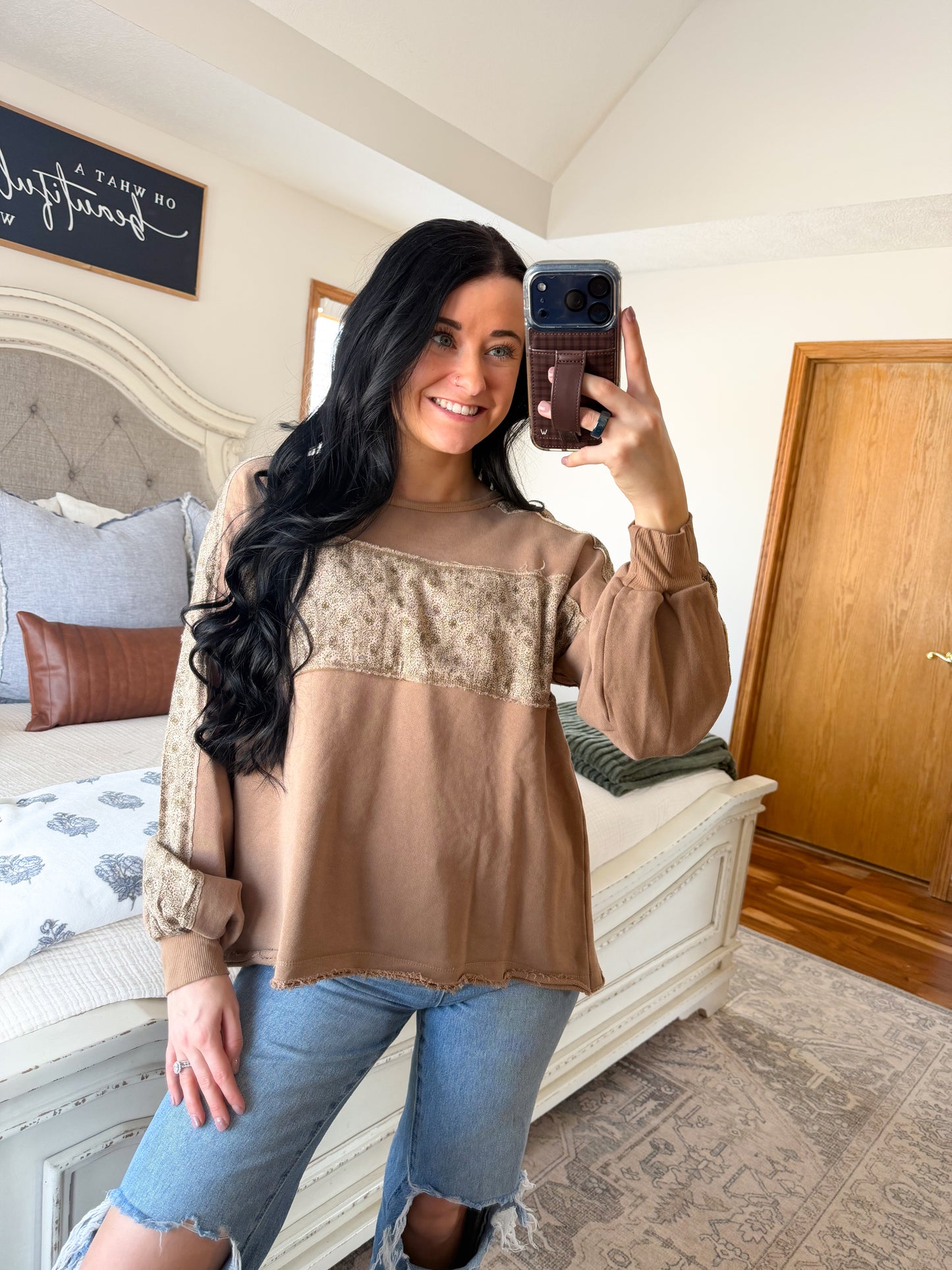 Ditsy Floral Pullover