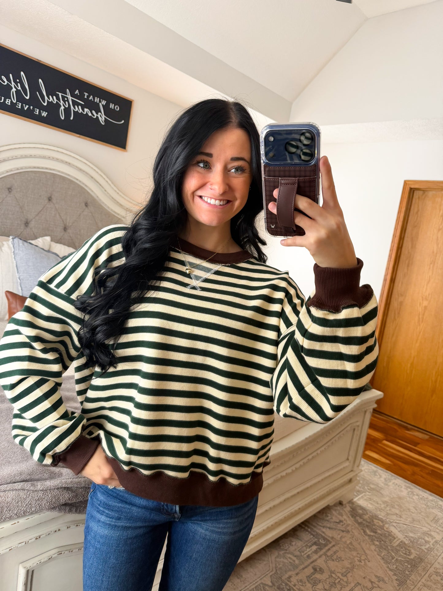 Pine Stripe Pullover