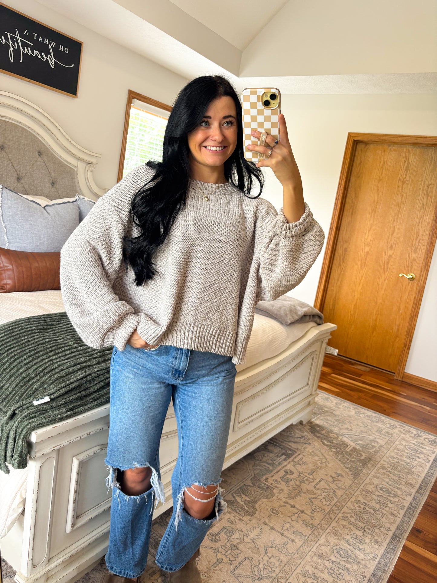 Bailey Sweater- Bone