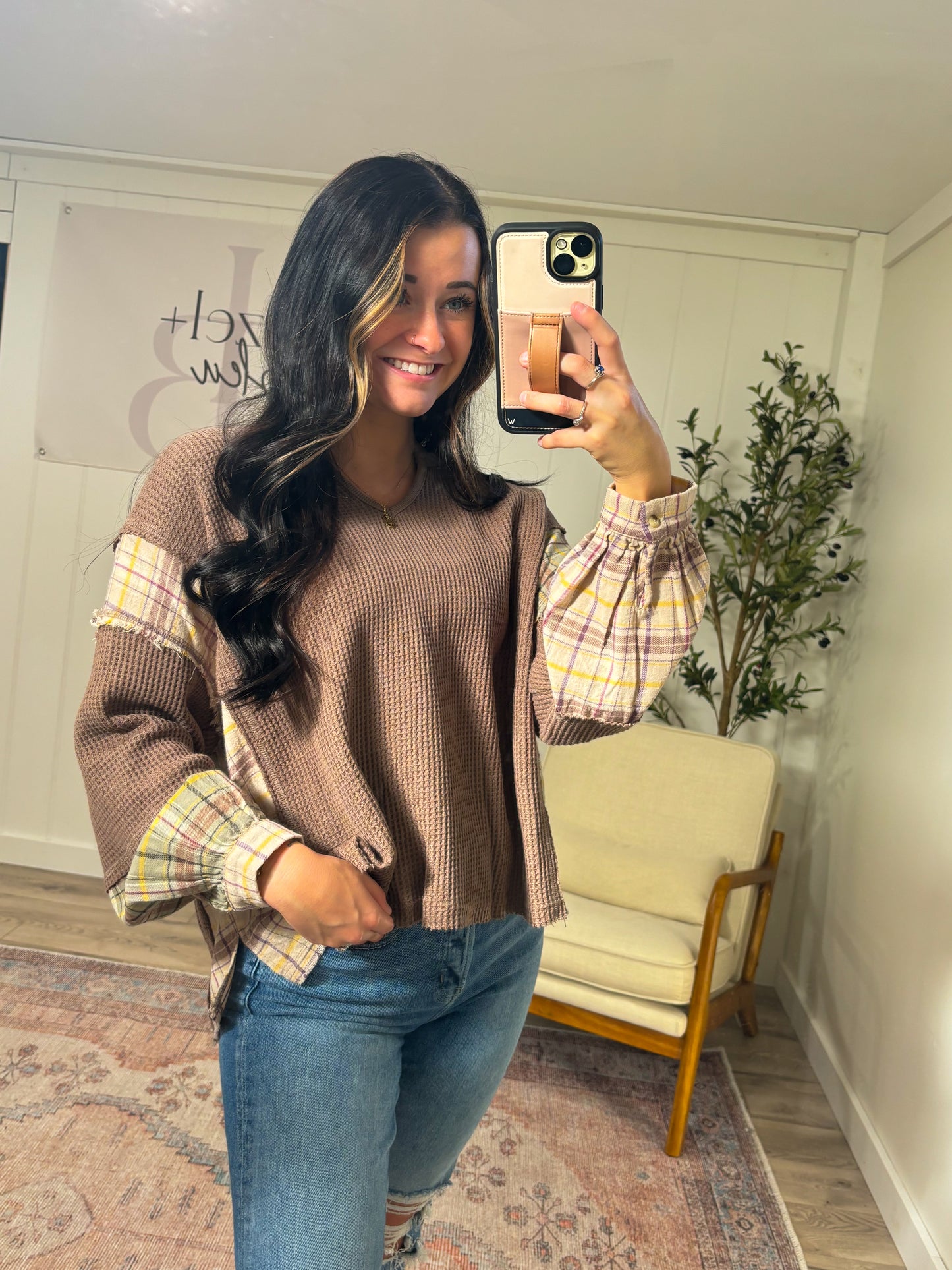 Lila Sweater- Mocha multi