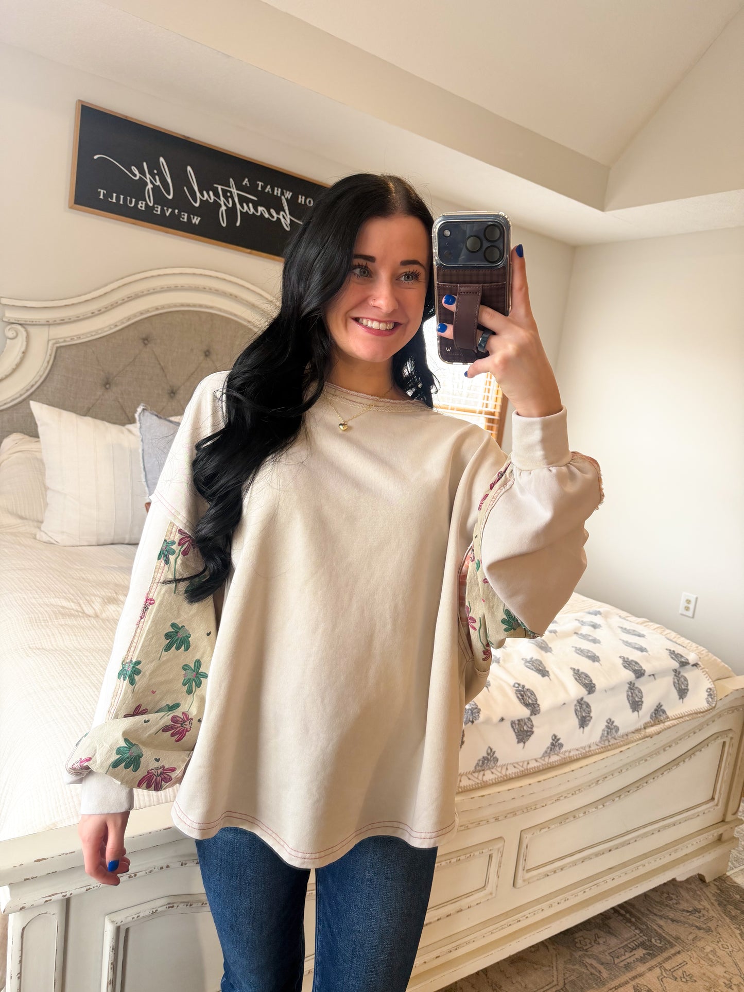 Carlie Pullover- Mushroom