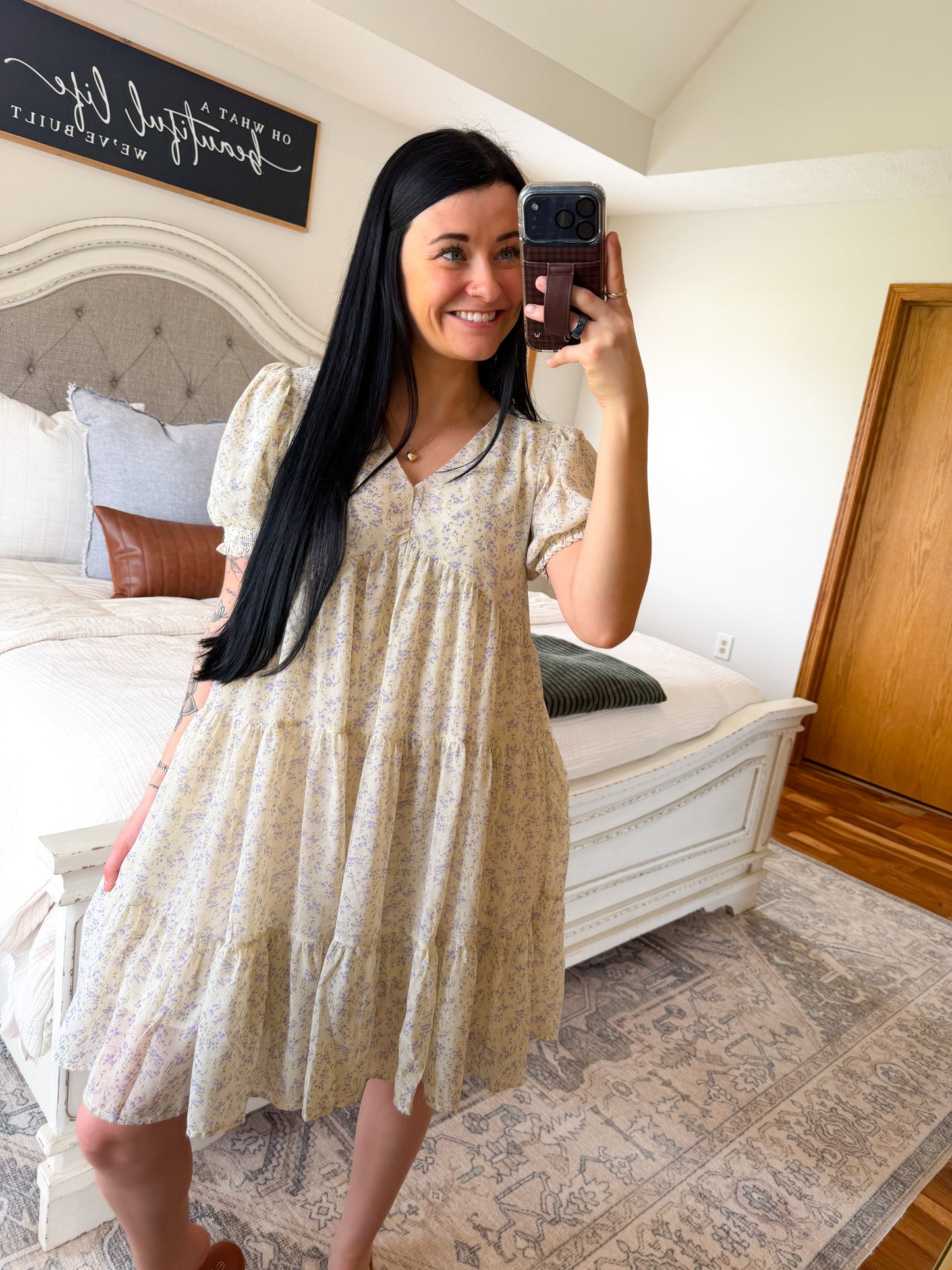 Romantic Floral Mini Dress