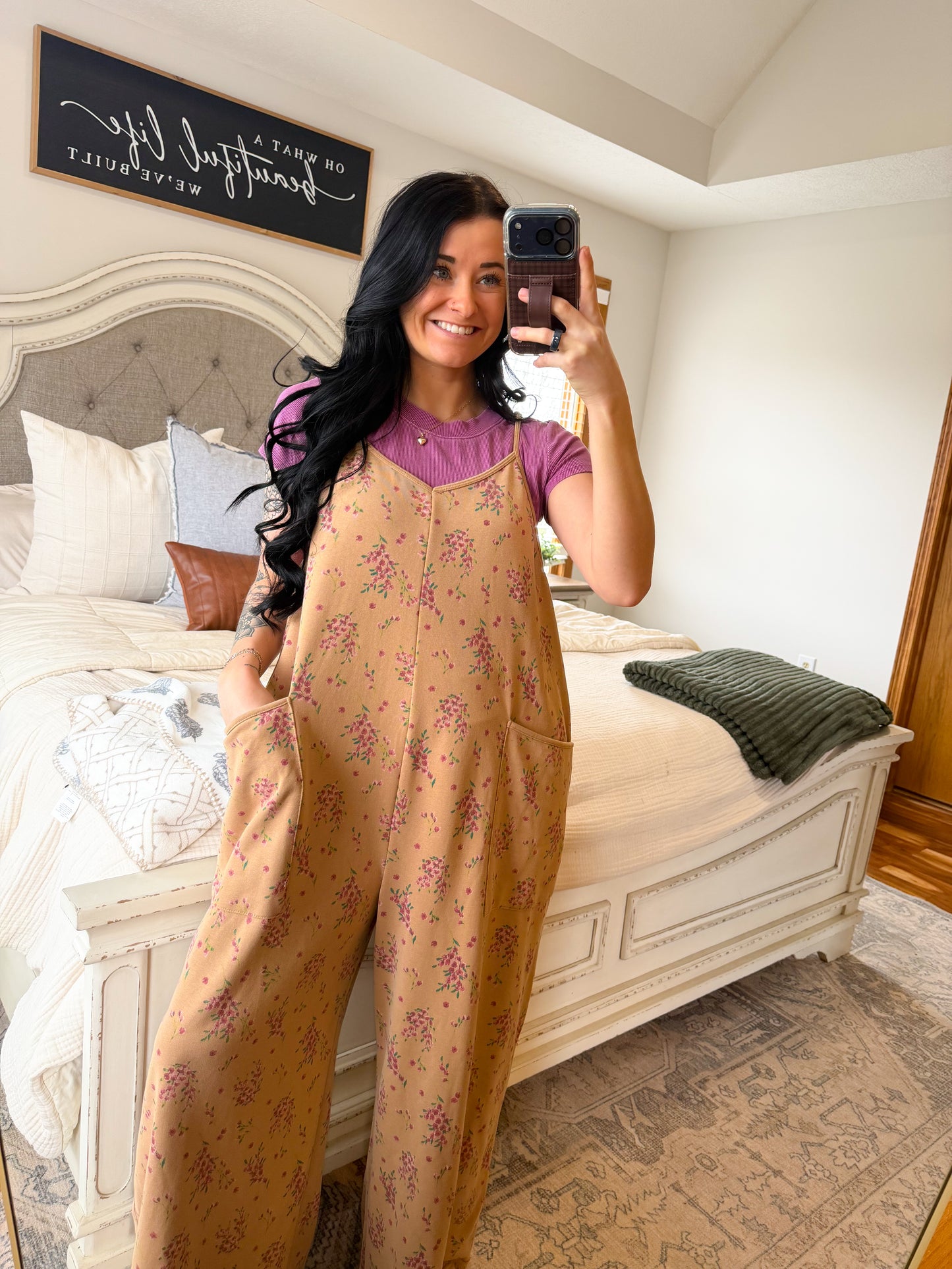 Floral Wide Leg Jumpsuit