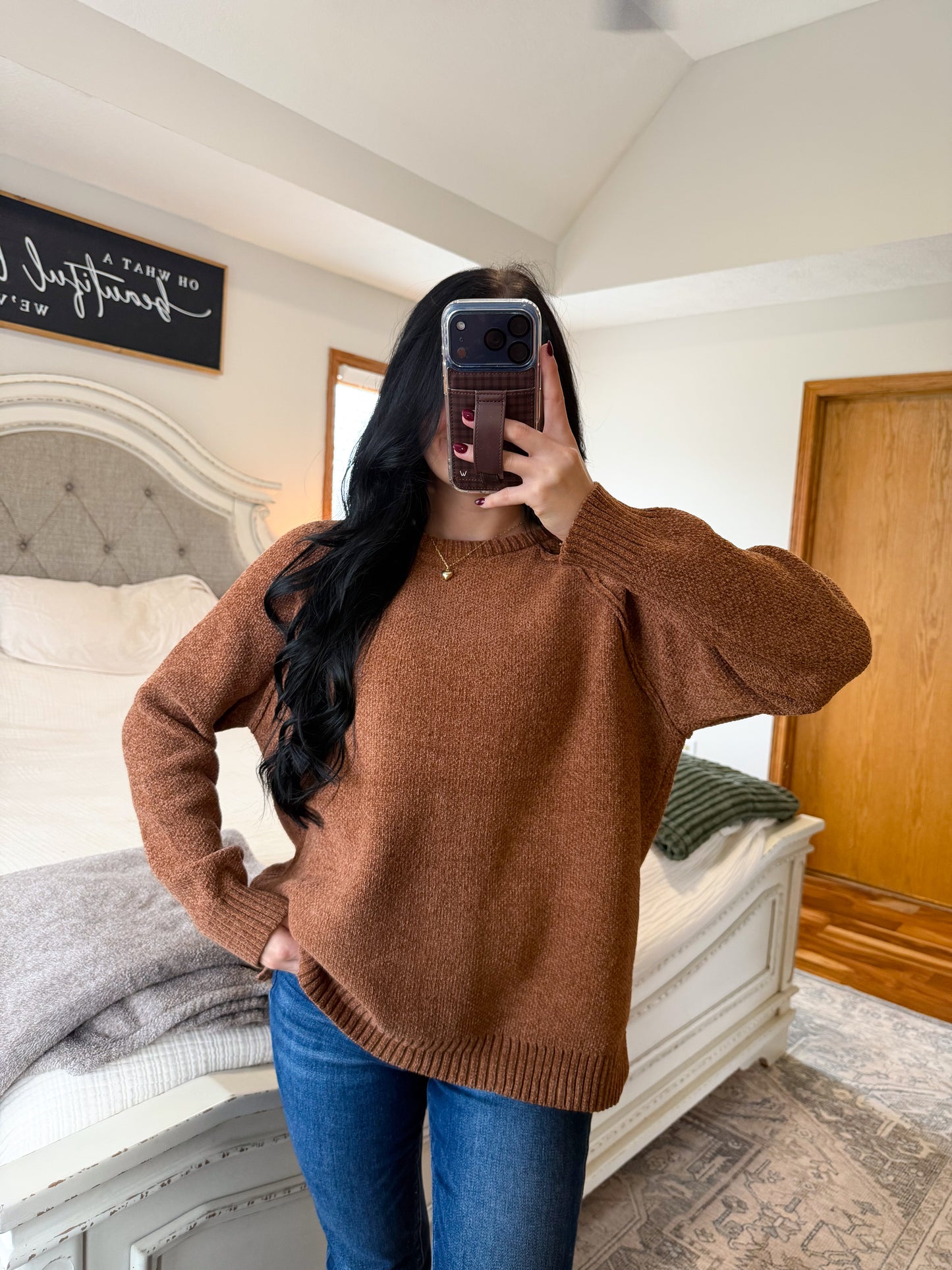 Reagan Sweater- Camel