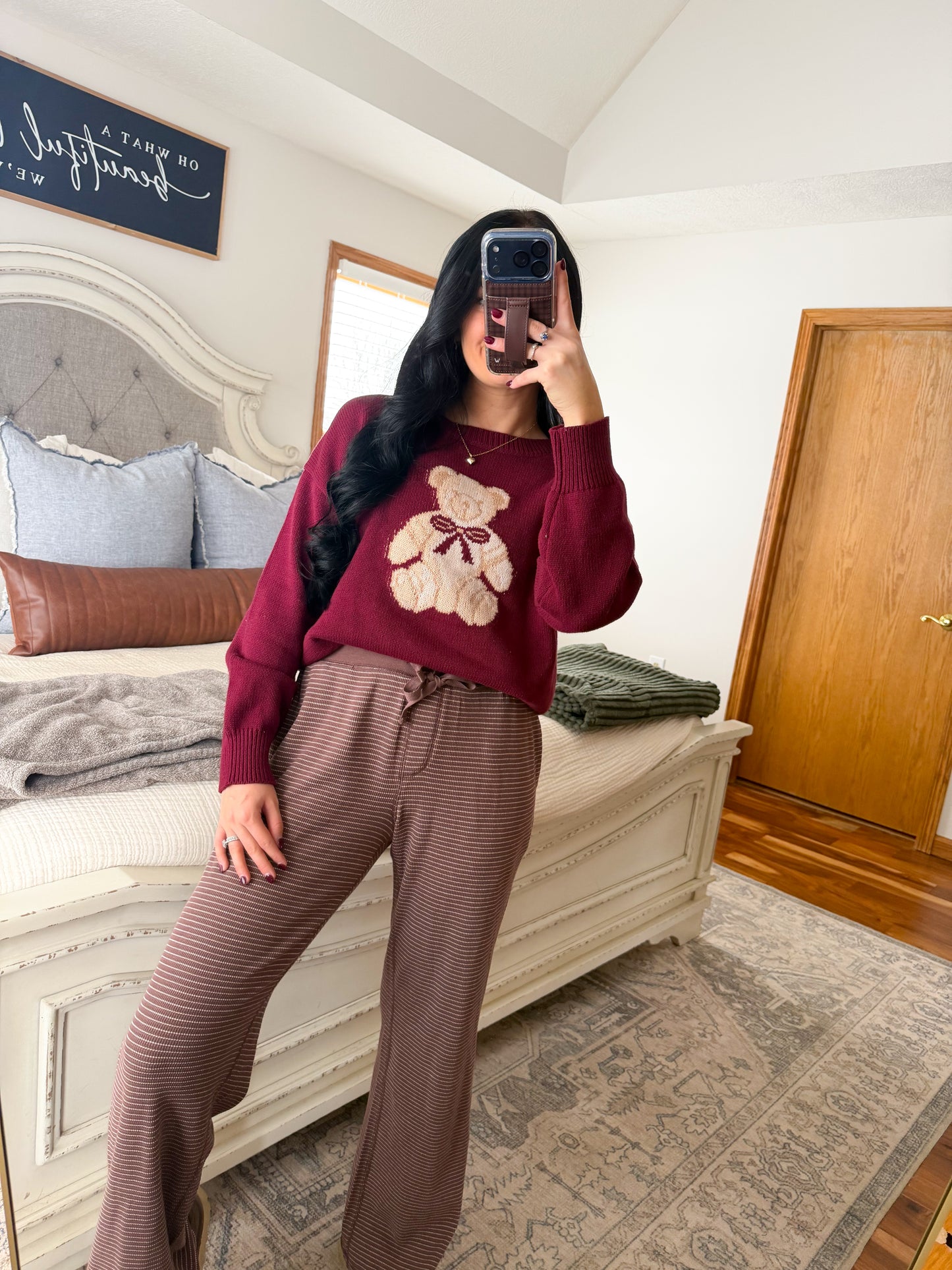 Chocolate stripe pants