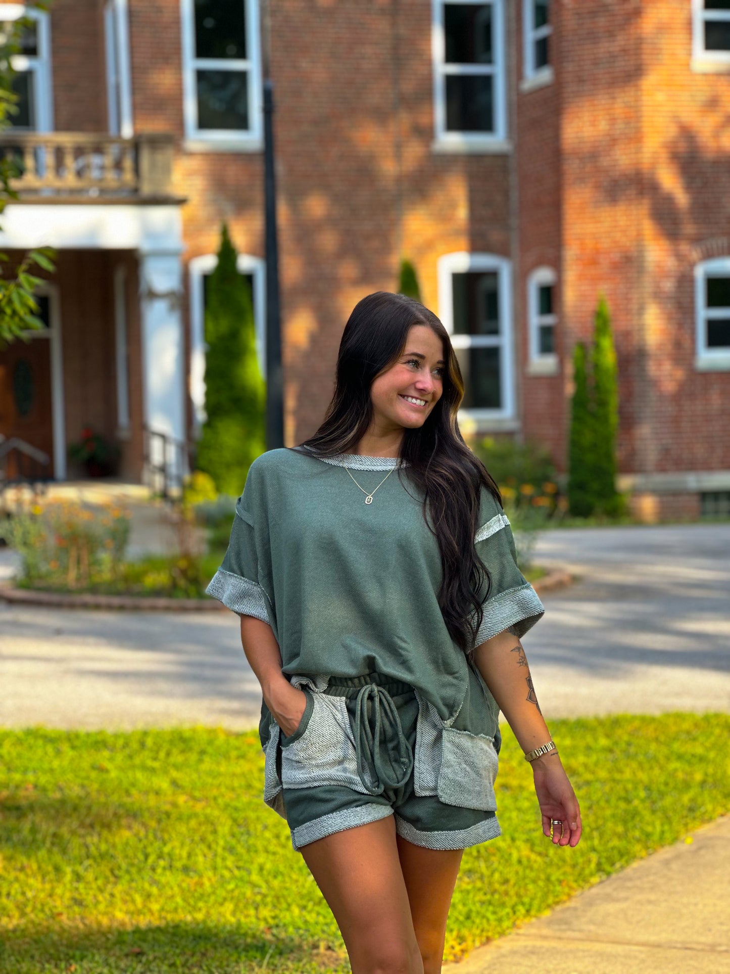 Comfy Everyday Set- Olive