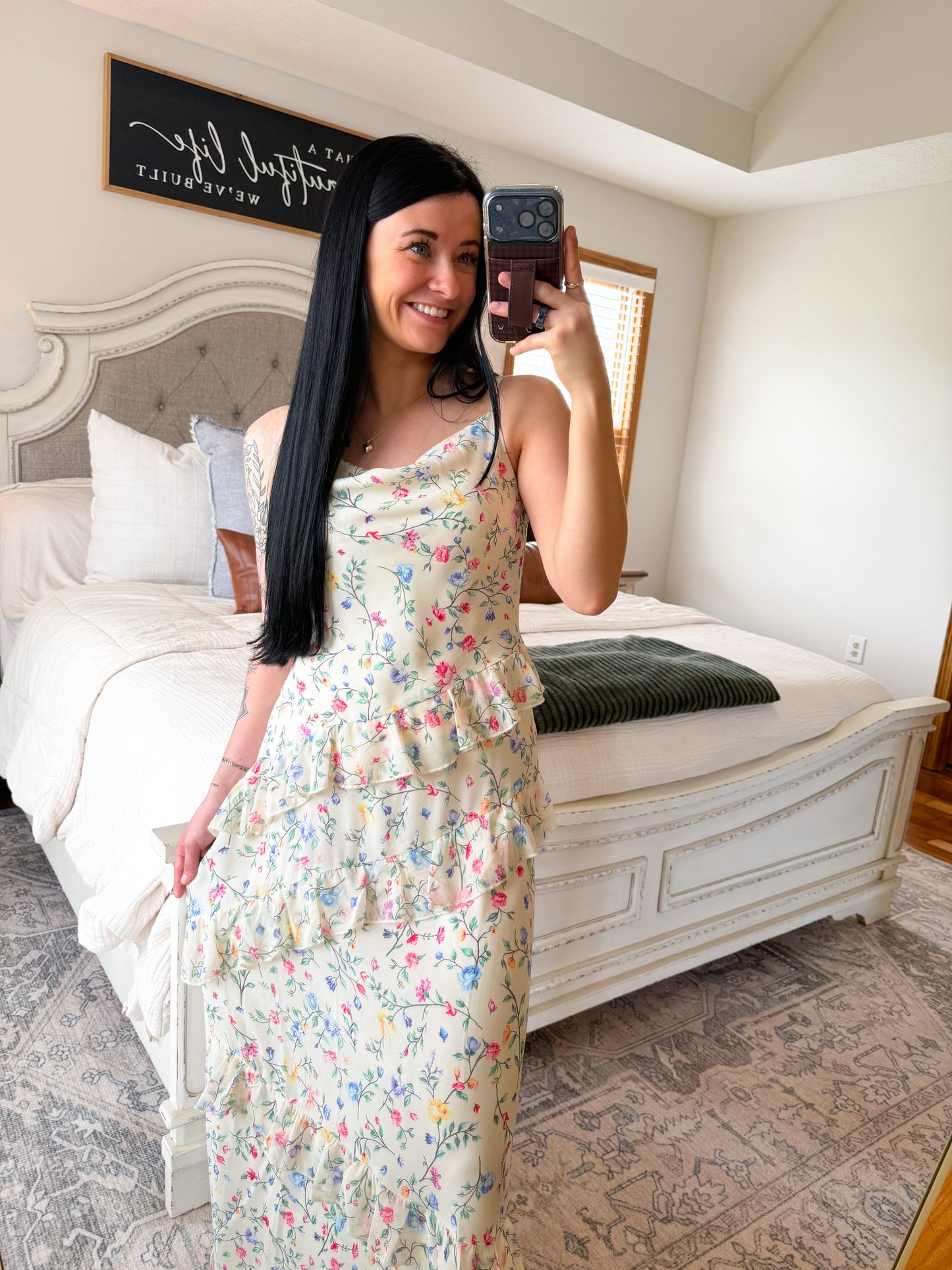 Floral Ruffled Maxi Dress
