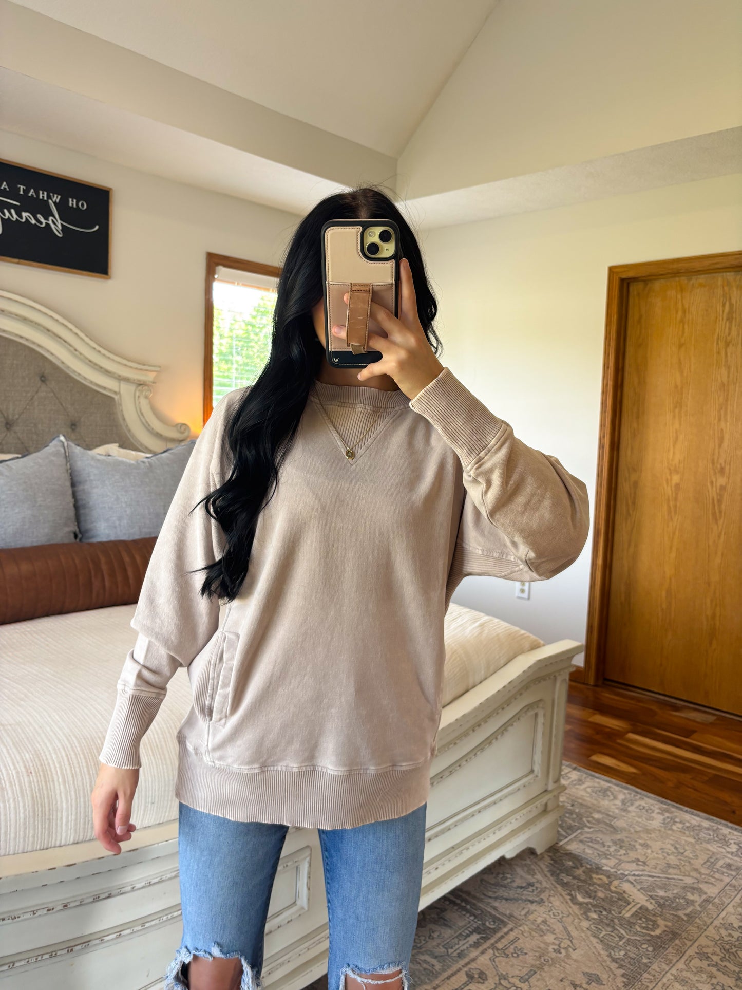 Jessie Pullover- Ash Mocha