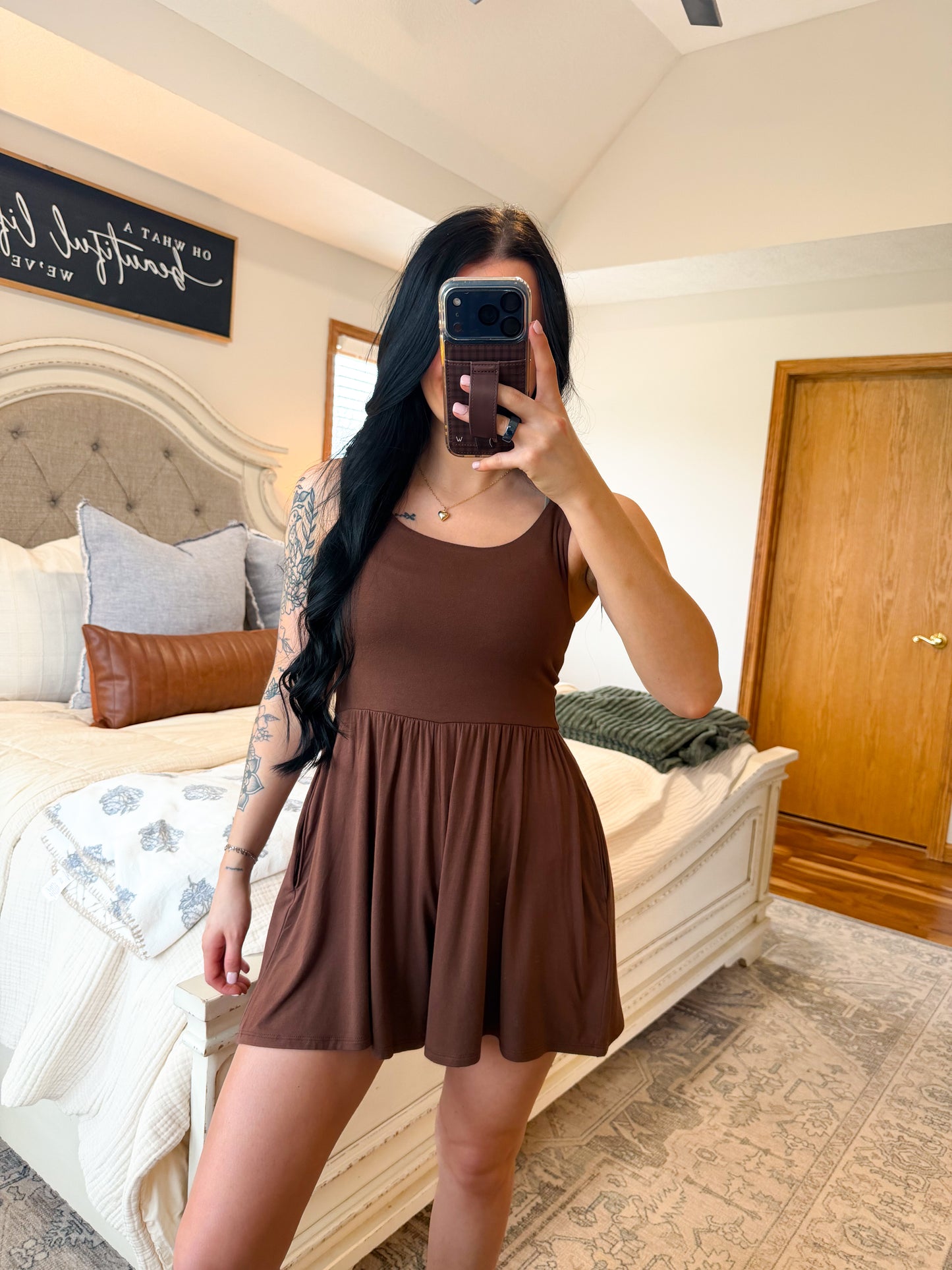 Everyday Romper- Chocolate